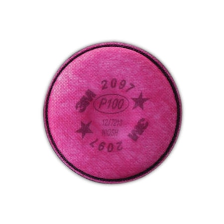 3M 2097 P100 Replacement Particulate Filters for  Respirators, 2PK 50051131071846